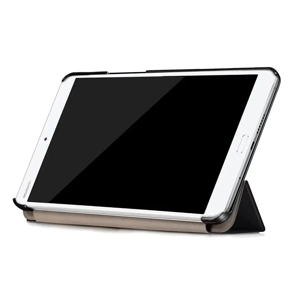 Ультратонкий чехол для Huawei Media Pad M3 8 4 дюйма планшета с подставкой и кожаным