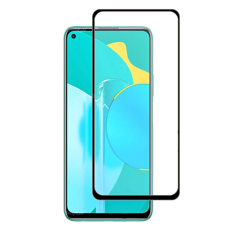 2 piezas de vidrio templado para Huawei Honor 30S Protector de pantalla Honor 30S vidrio de cubierta completa para Huawei Honor 30S 3D pel&iacute;cula de borde curvado-0