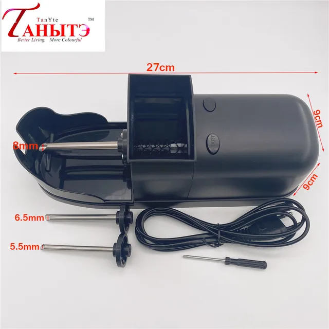 Brand New Electrician Ultra-thin Cigarette Making Machine,3 In 1 Pipe Diameter Adjustable 5.5 / 6.5 / 8 Mm Cigarette Accessories