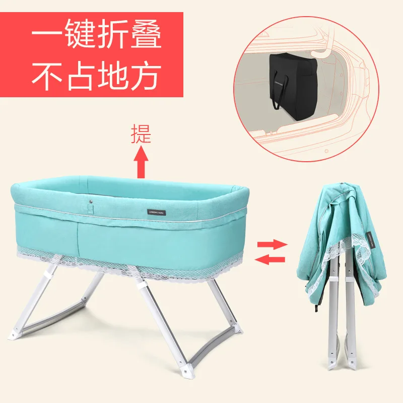 Baby Bed BB Baby Multifunctional European Portable Travel Cradle Bed Ultra-Light Folding Bed sleeping with mom