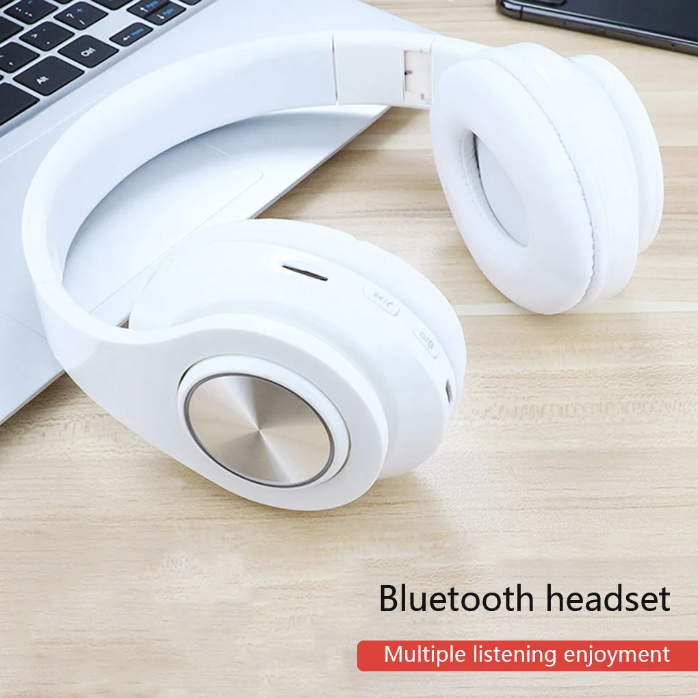B39 bluetooth V5.0 headphones wireless Portable Folding Support TF Card Built-in FM mp3 player With LED Colorful Lights | Электроника