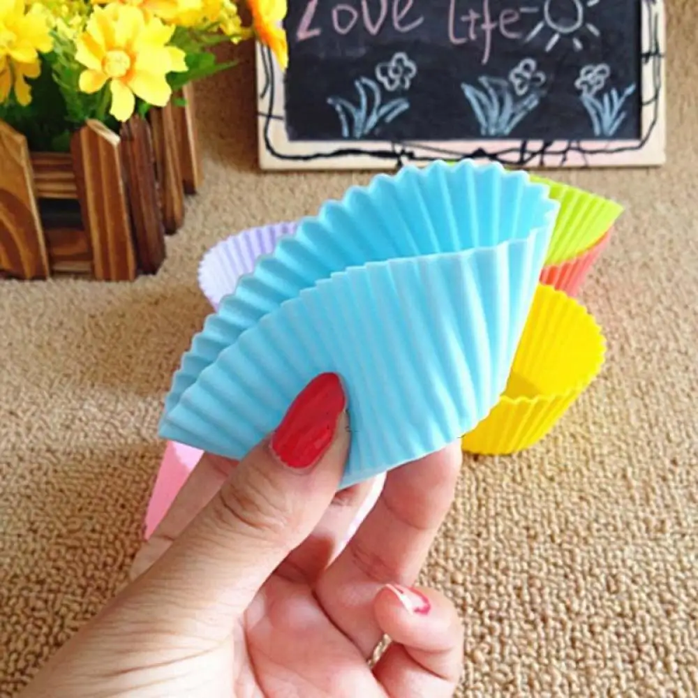 6 шт./упак. сладкое сердце желе льда Десерт Кубок сдобы силиконовые формы для