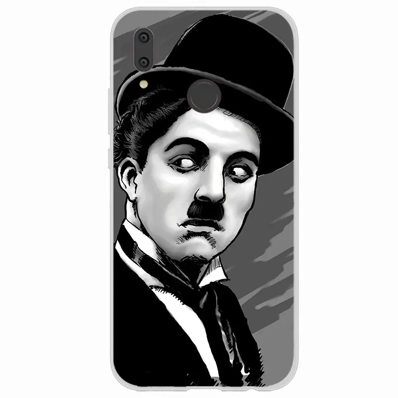 TPU Back Cover For Huawei Y3 Y5 Y6 Y7 2017 II Pro Silicone Soft charlie chaplin Phone Case Prime 2018 Y9 2019 |