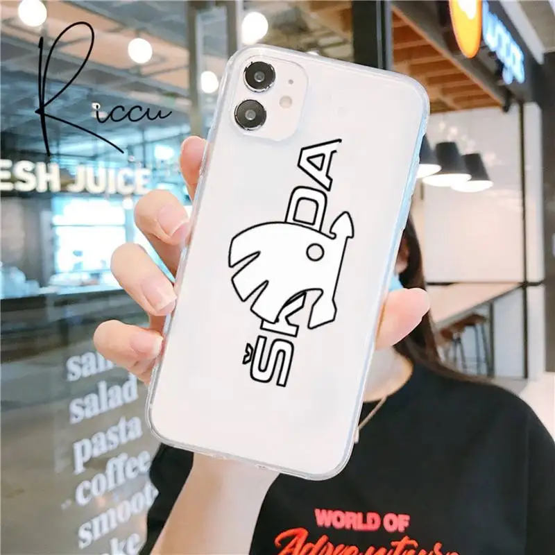 

Chenel car brand Skoda Phone Case for iphone 12 pro max mini 11 pro XS MAX 8 7 6 6S Plus X 5S SE 2020 XR Transparent case cover