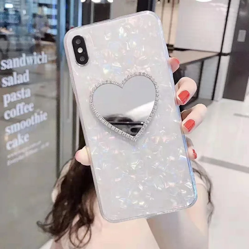 Корпус стильный зеркальный чехол для samsung galaxy S8 S9 S10 плюс A9 A750 A10 A20 A30 A40 A70 Note 7 8 9