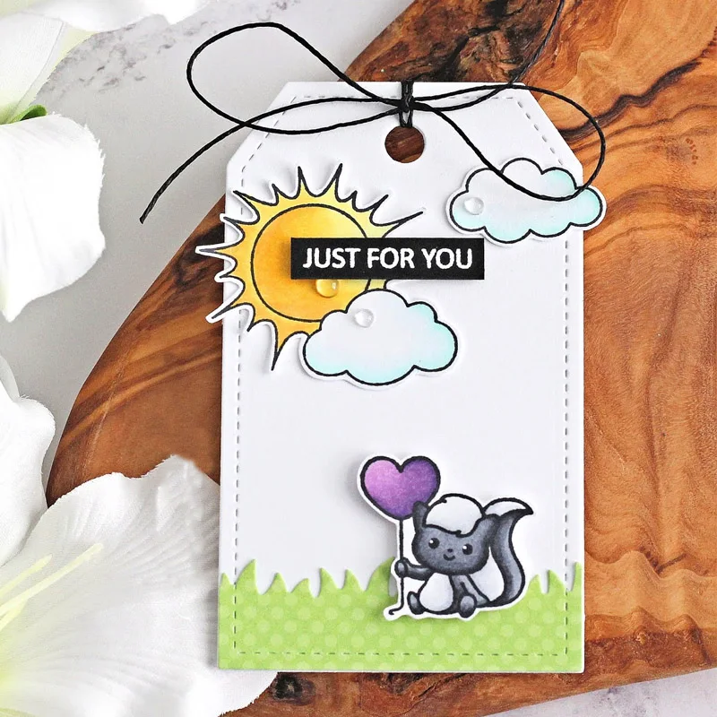 Милая Лисичка отправка Love Clear Stamp + Die Cut Fox & Story фраза штампы и 2020 для