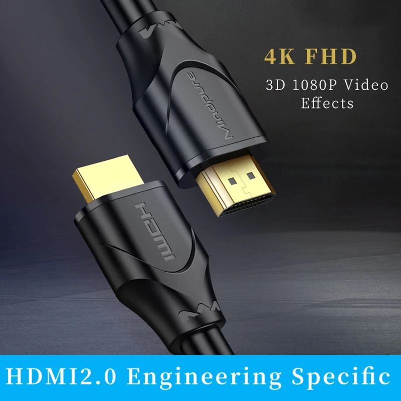 HDMI кабель 4k Аудио экстрактор hdmi к hdmi переключатель разветвитель hdmi 4k кабель Кабо hdmi 2,0 0,5 м 1 м 1,5 м 2 м 3 м 5 м 8 м 10 м 12 м 15 м 20 м