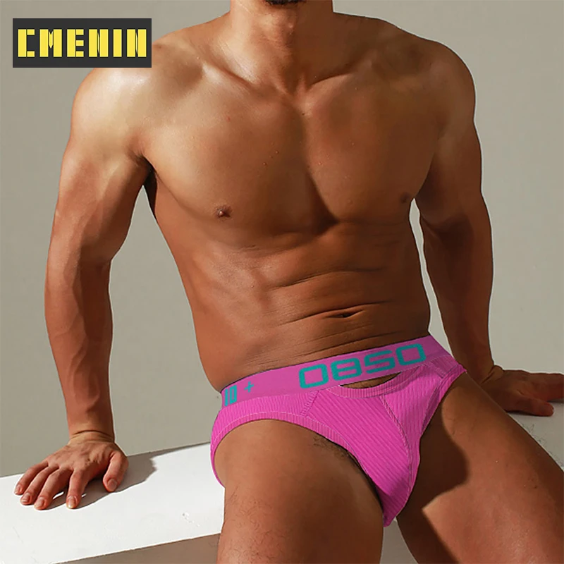 Мужские трусы джоки из дышащего хлопка темно синие брифы бикини с надписью