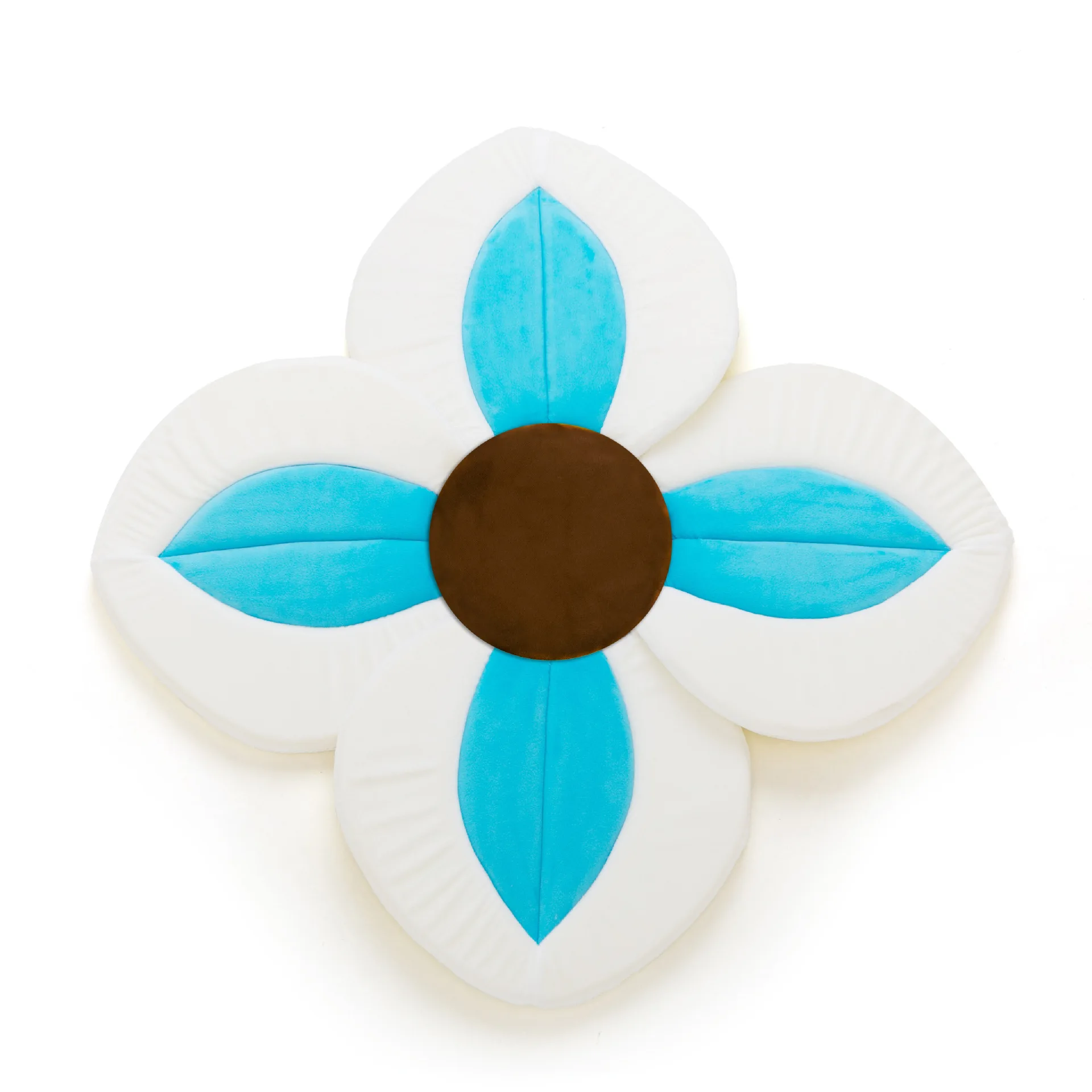 Light blue Детские лепестки, Коврик для ванны, цветочная ванна для новорожденных, складная лепестковая Цветочная подушка для душа, коврик для безопасности ребенка, лепестковая подушка для сиденья, посуда для ванной - Цвет: Light blue