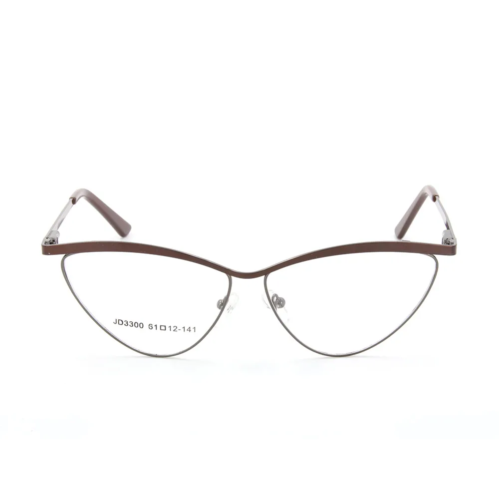 

Женские очки кошачий глаз в металлической оправе, роскошные индивидуальные оптические очки 2021, женские стильные очки высокого качества JD3300