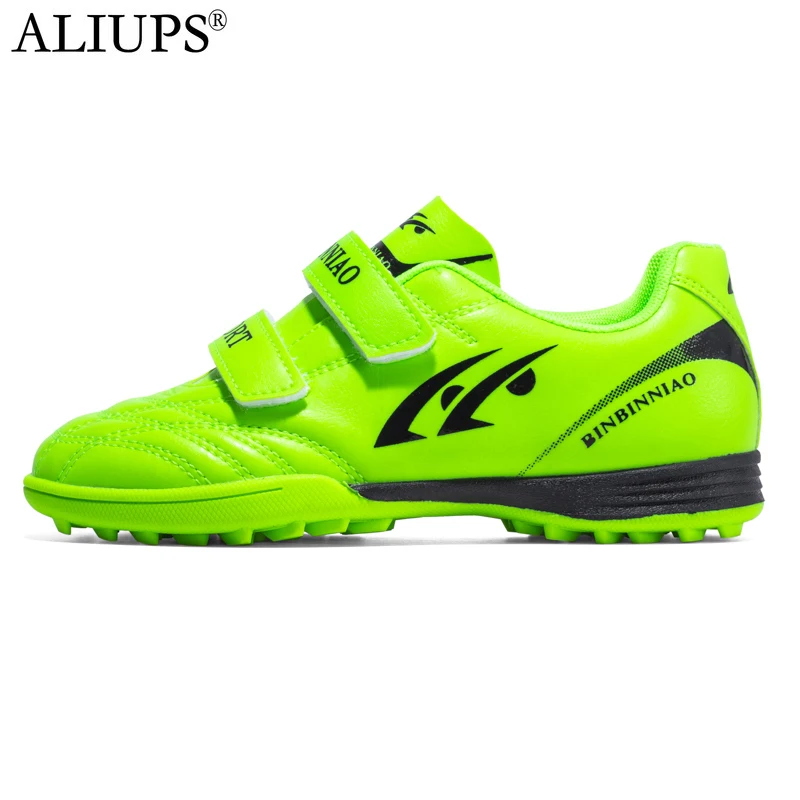 

ALIUPS Size 28-34 Children Soccer Shoes Football Boots Kids Boy Girl Trainers Sneakers Leather Cleats Training tennis shoes