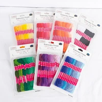 12pcs diy handmade craft gradient thread neeldwork accessories for cross stitch hand embroidery materials supplies