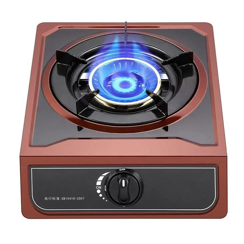 3800W Desk In Gas Stove Stainless Steel High Power Burning Gas Stove Hingle Burner Natural Gas Liquefied Integrated Cooktop