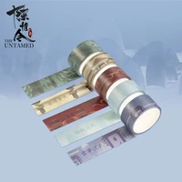 chinese style grandmaster of demonic cultivation wangji diy masking adhesive tape hand tear paper packaging sticker stationery