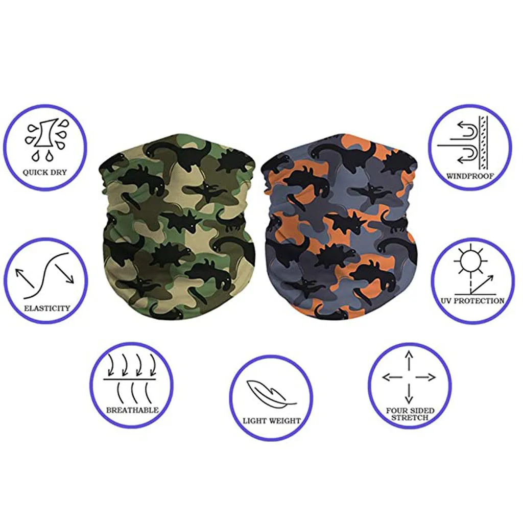 Детская бандана для улицы 2 шт. шейный шарф Солнцезащитная маска лица
