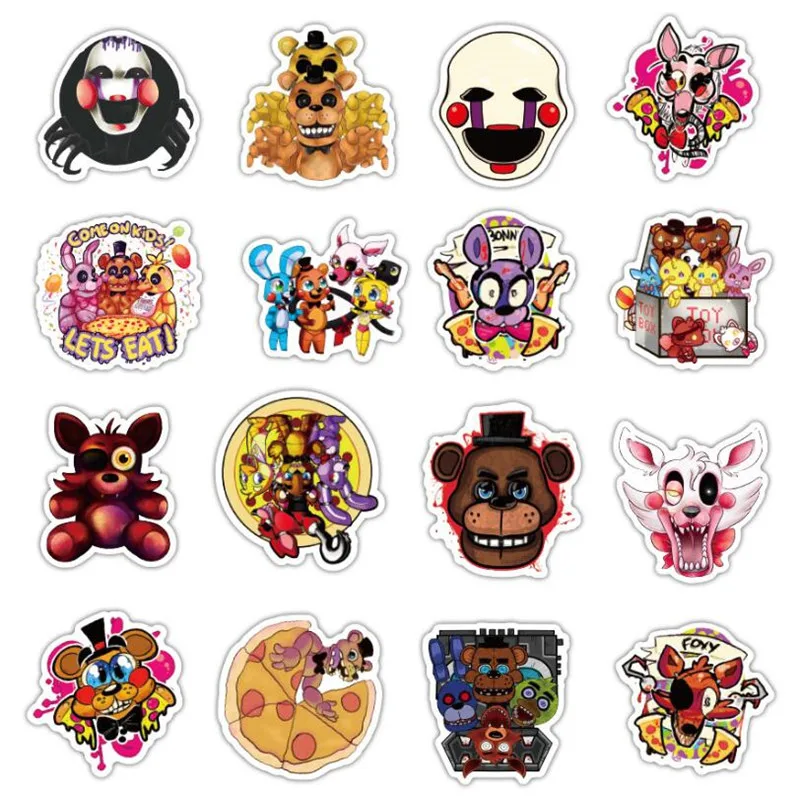 

10/30/50 PCS Aorror game horror bear midnight harem cartoon graffiti laptop luggage skateboard guitar waterproof sticker
