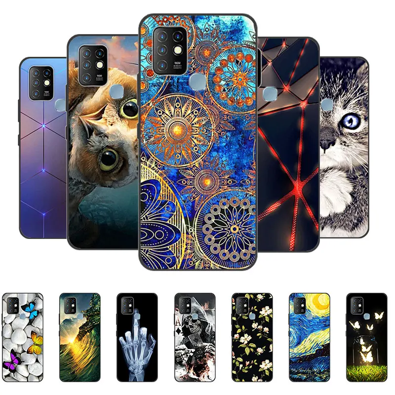 

For Infinix Hot 10 Case Silicone Soft TPU Phone Cases For Infinix Hot 10 Back Cover X682B X682C Print Fundas for Infinix Hot10