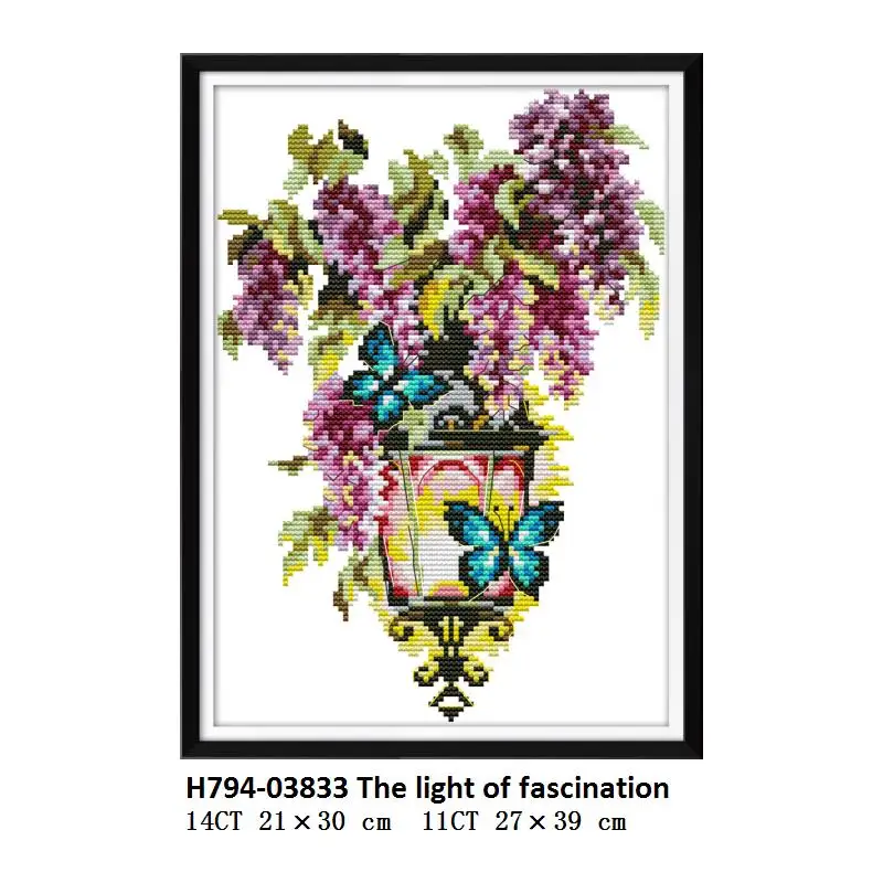 Cross Stitch H794 Joy Sunday Вышивка крестом цветы Счетный напечатанный на холсте 14ct Aida ткань Вышивальная нить фирмы DMC 11ct DIY Вышивка крестом рукоделие - Цвет: Cross Stitch H794