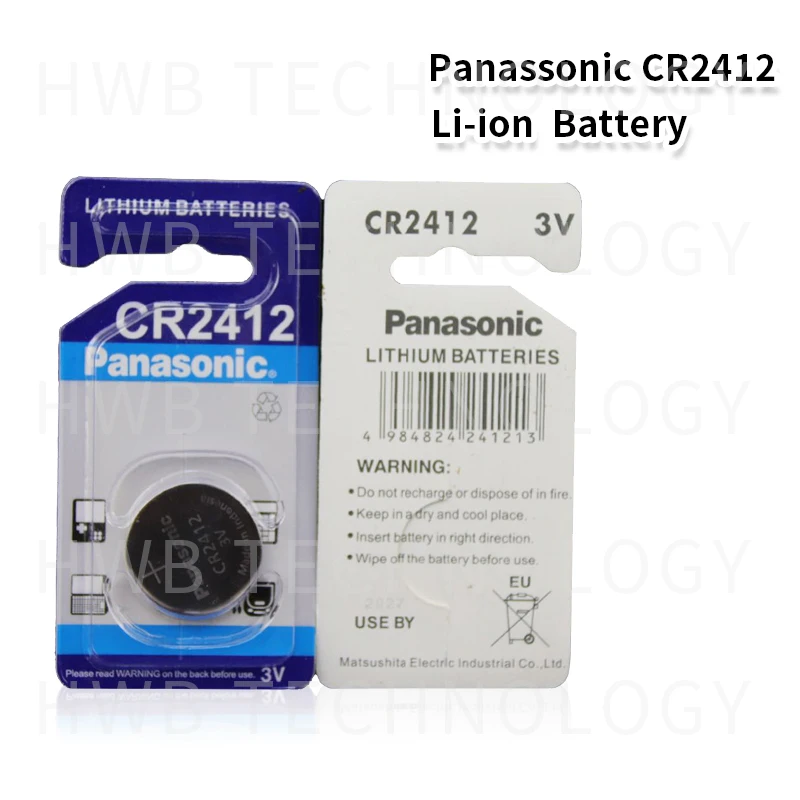 2 шт./лот 100% оригинальный новый литиевый аккумулятор для Panasonic CR2412 3 В брелок