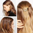 Простые Модные украшения, заколки для волос, заколки для волос, женские красивые позолоченные женские заколки для волос со звездами, свадебный головной убор AA02