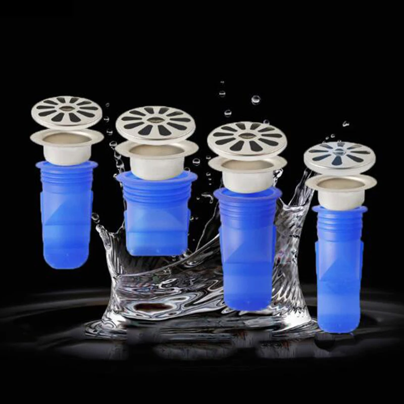 

Силиконовое кухонное ситечко, сток для канализации, защита от запаха, защита от вредителей, напольная крышка, аксессуары для слива, круглая ...