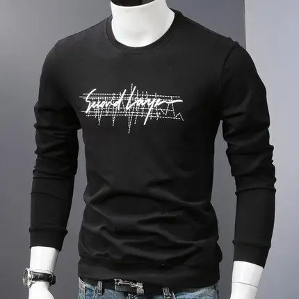 

Men's fashion casual long sleeve T-shirt 6489
