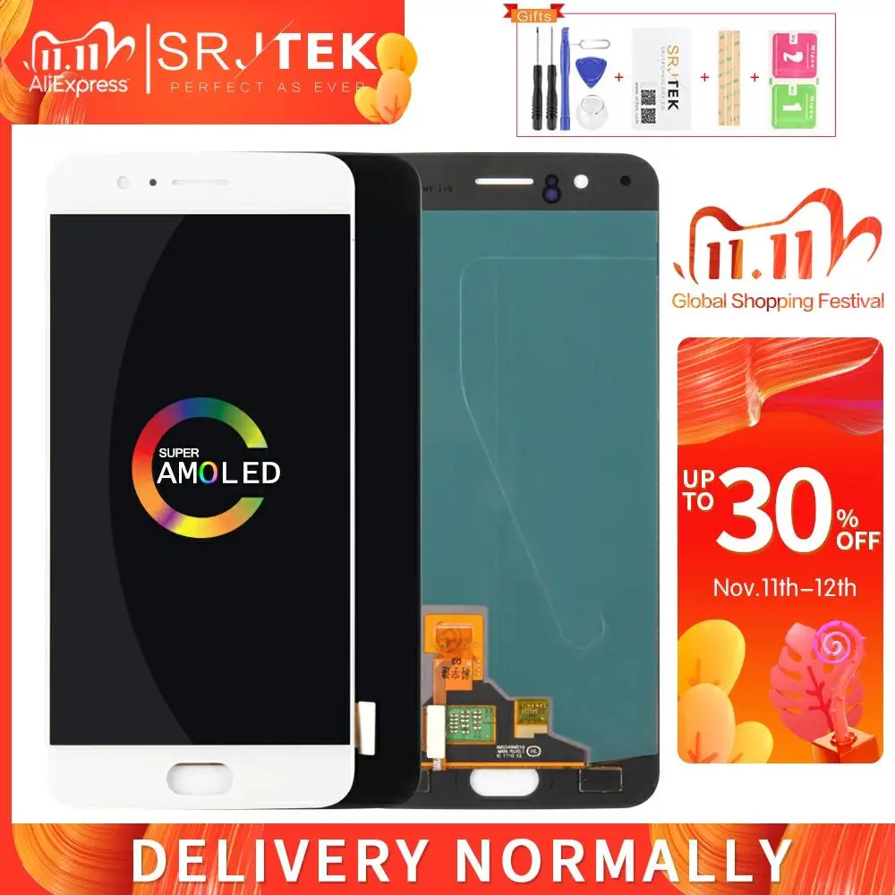 OLED для Oneplus A5000 LCD OnePlus 5 Дисплей сенсорный дигитайзер панель стекло One Plus Five 1 + Рамка