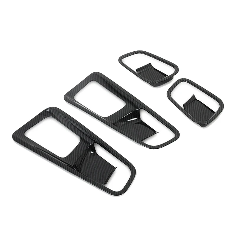 

for Hyundai Venue 2019 2020 Carbon Fiber Inner Side Door Handle Bowl Cover Trim Bezel Interior Decor