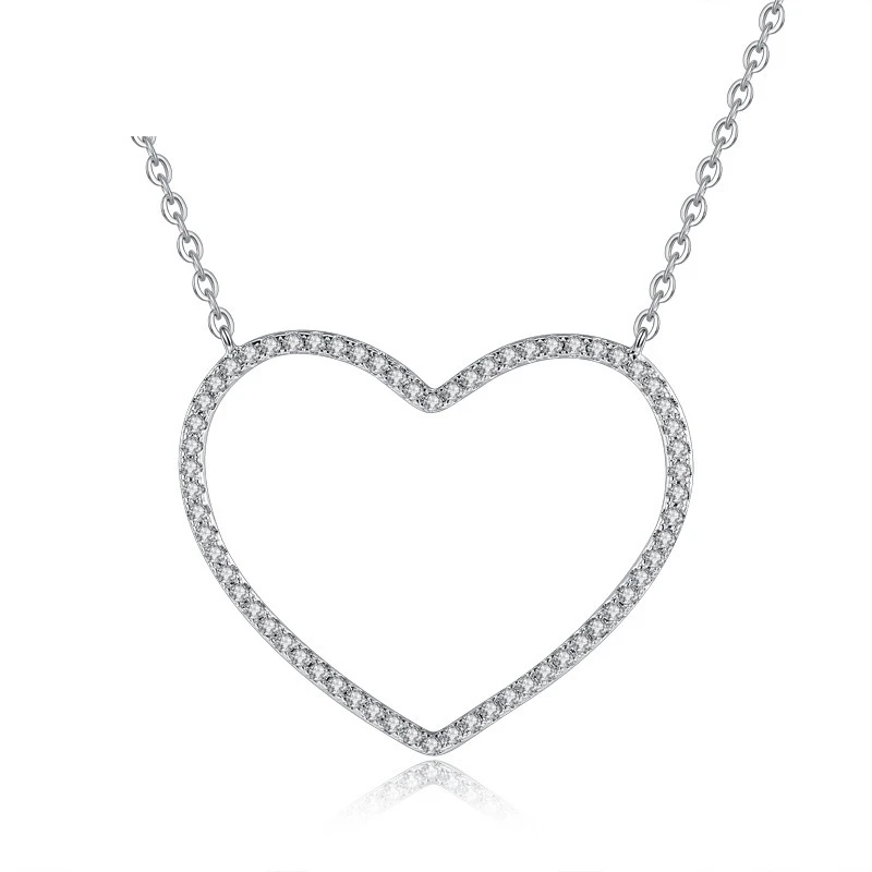 

Heart Shape Silver Pendant Necklace for Women Sterling Silver Jewelry Necklace