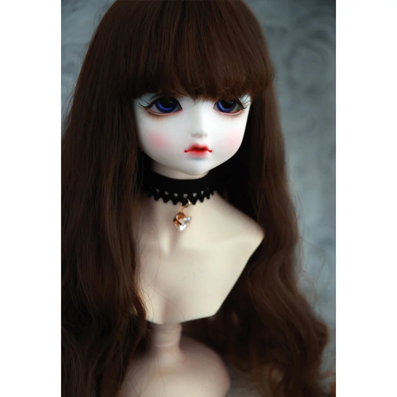Bybrana Bjd парик для девочек 1/3 1/4 1/6 Sd кукла воздушная челка волнистые длинные