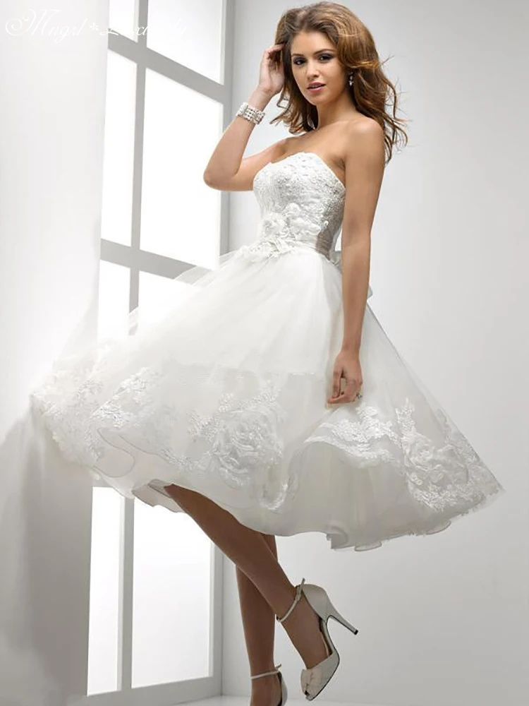 

Luxury Plus Size Prom Short Wedding Dresses Bride Bridesmaid White Elegant Off Shoulder Dress Sexy Evening Gowns for Women