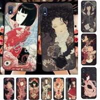 fhnblj japanese style art japan girl phone case for samsung a51 01 50 71 21s 70 31 40 30 10 20 s e 11 91 a7 a8 2018