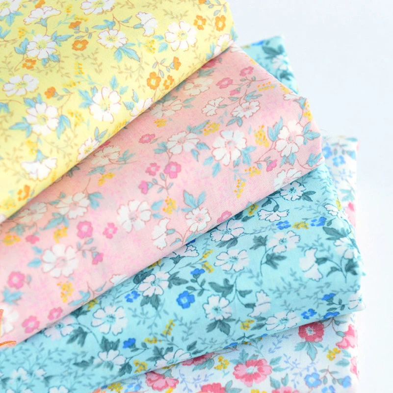 Poplin Liberty Fabric Cotton Printed Small Floral Muslin for Quilting Clothes DIY Children Textile by Half Meter | Дом и сад