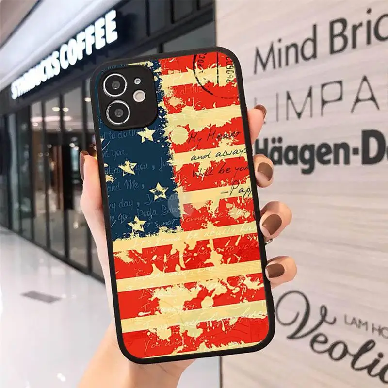 

USA Canada Mexico country flag Phone Cases Matte Transparent for iPhone 7 8 11 12 s mini pro X XS XR MAX Plus cover funda