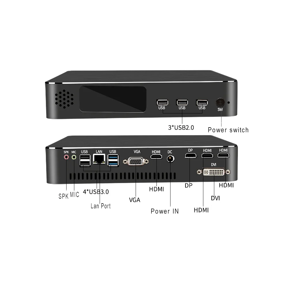 M.2 PCIE Intel Core I3 i5 9400F Xeon miniPc v3 NVIDIA GTX 1050Ti 750Ti 4G маленький неттоп настольный компьютер LTE