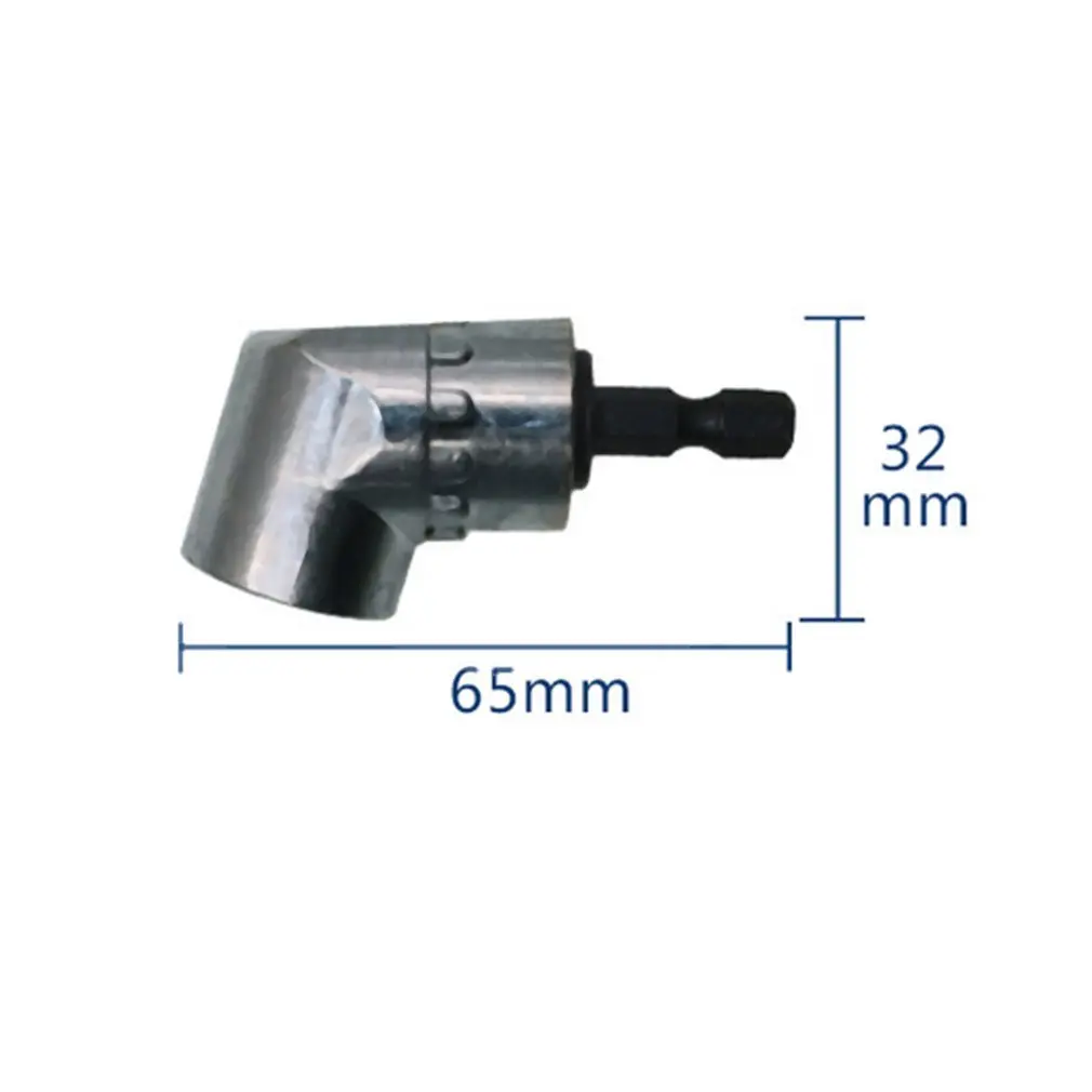 

105 Degree Right Angle Drill Extension Shank Quick Change Driver Drilling Screwdriver Magnetic 1/4 Socket Close Corner Tool