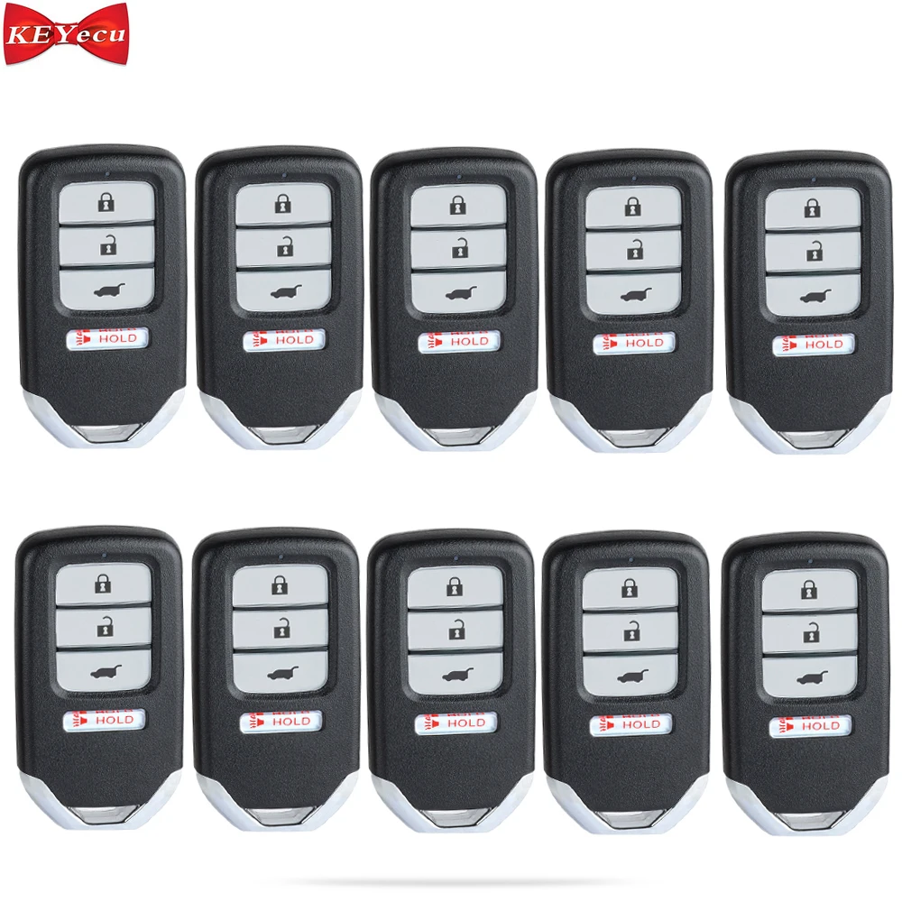 KEYECU 10 шт. для Honda HR V подходит EX L 2016 2017 2018 умный дистанционный ключ брелок от машины