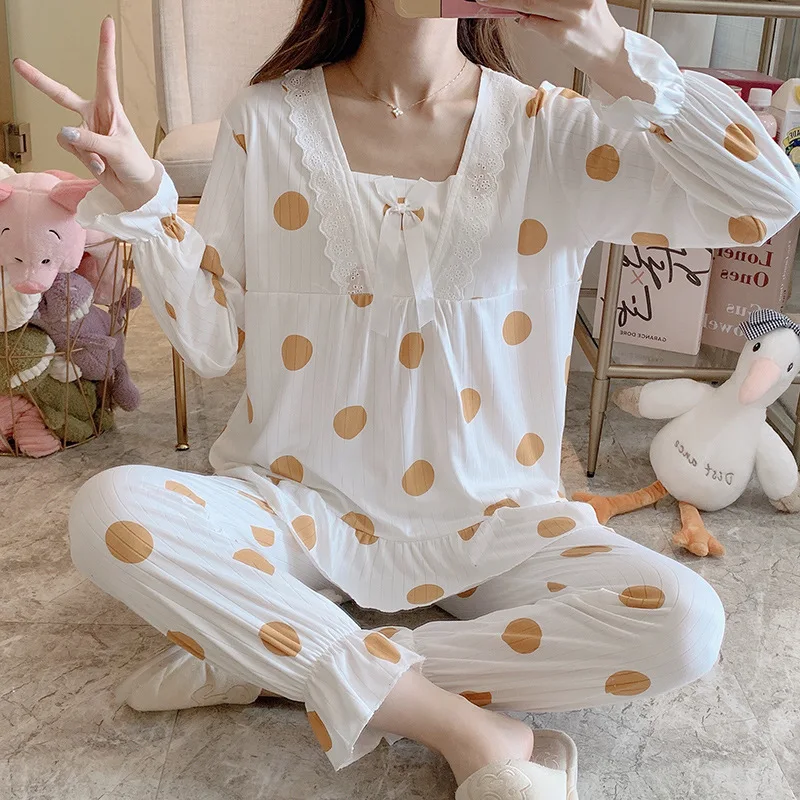 

Sexy Women Strawberry Pajama Sets V Neck Women Elegant Gown Home Pajamas Cute Bathwear Autumn Clothes Women