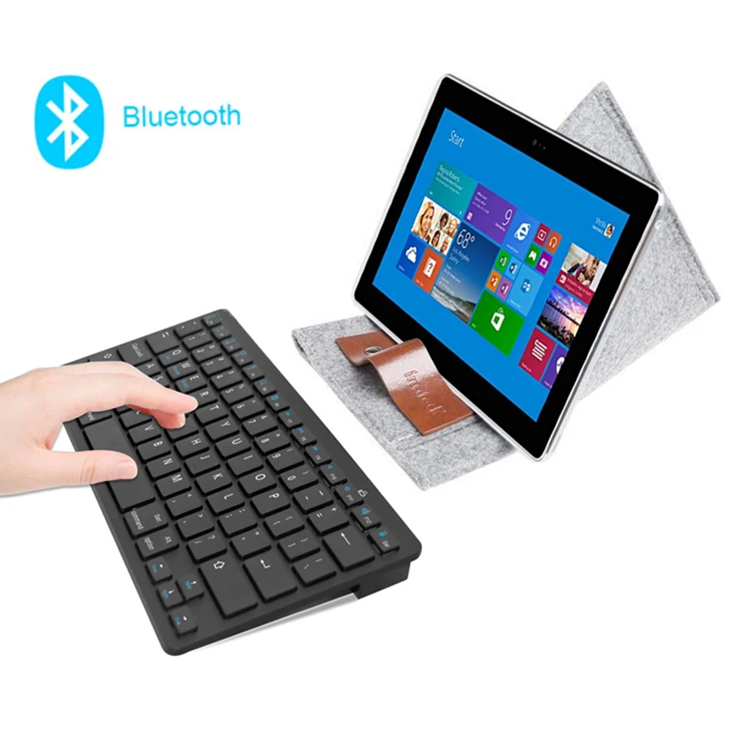 ultra slim bluetooth keyboard mini wireless keyboard 78 keys russiangermankoreaspanishfrenchfor windows osapple macandroid free global shipping