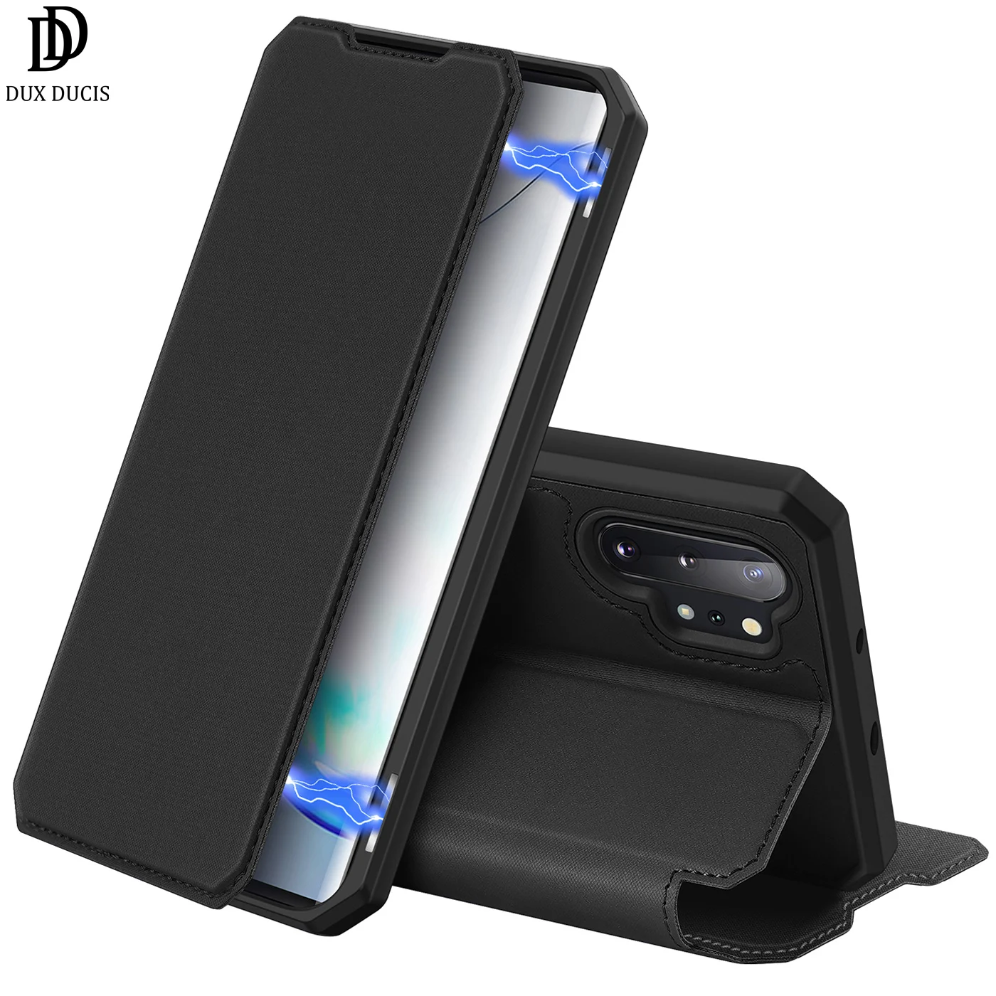 Чехол-книжка с бумажником для samsung Note 10 и + Plus кожаный чехол-бампер из ТПУ