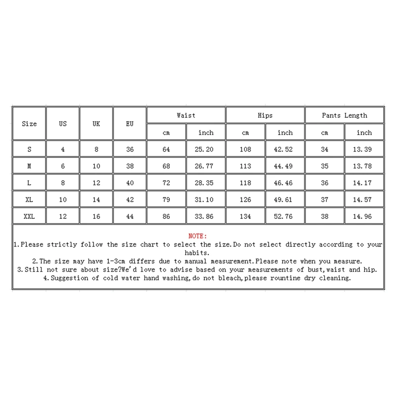 

Women's Print High Waist Straight Casual Shorts