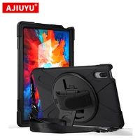 heavy duty silicone case for lenovo tab p11 pro tb j706f j606f shockproof cover with shoulder strap for lenovo xiaoxin pad pro