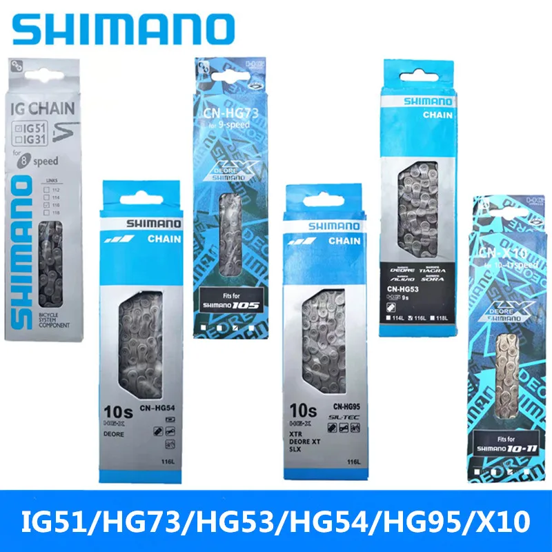 SHIMANO CN HG53/HG73/HG54/HG95 цепь переключения для горного велосипеда 8 S/9 S/10 S скорости