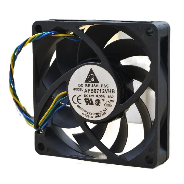 4-проводной ШИМ автоматический вентилятор охлаждения центрального процессора Delta 7 см 7015 Afb0712vhb
