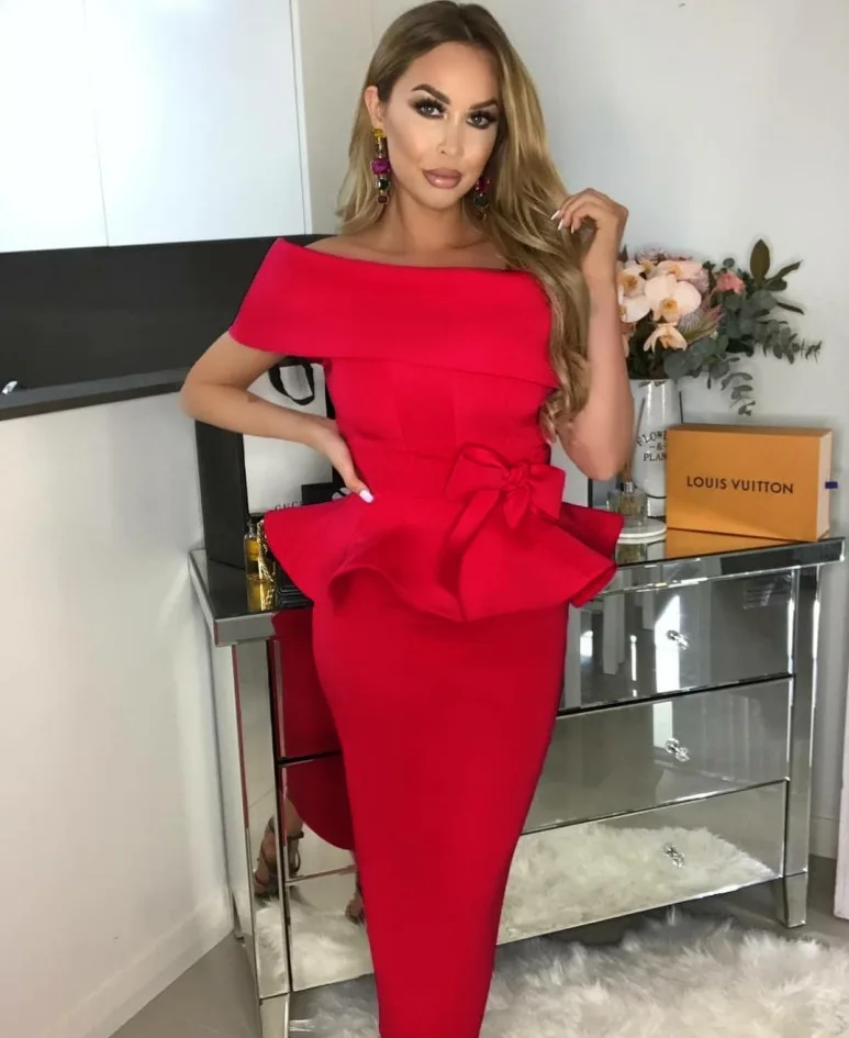 Платье из двух предметов большого размера сексуальное платье с открытым плечом и
