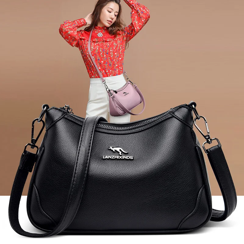 

OLSITTI Vintage Soft Leather Luxury Handbags for Women2021 Bags Designer Female Small Messenger Shoulder Bag Flap Sac A Main