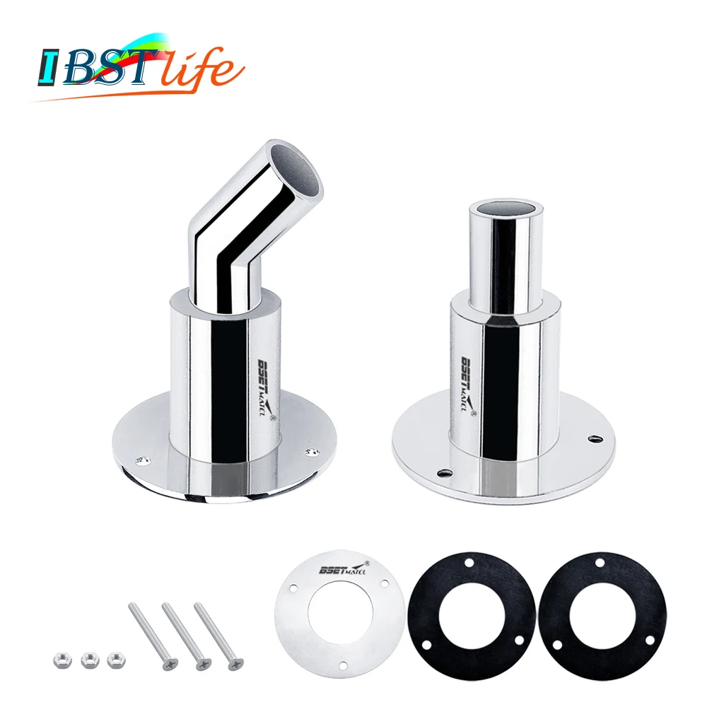 

Boat Marine Stainless Steel 316 Thru Hull Tube Pipe Socket Hardware Corrosion Resistance for 22mm 24mm inner diameter Pipe