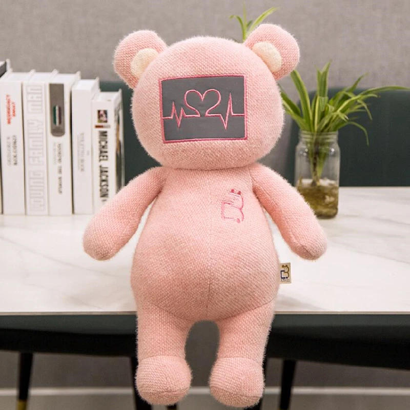 

Cute Kawai Bear Cuddles Pillow Plush Dolls Stuffed Soft Doll Plush Pillow Soothing Kids Toys Valentine's Day Birthday Gift