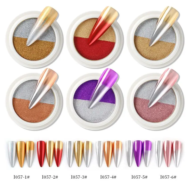 

Two-color/box Manicure Three-dimensional Magic Mirror Powder Nail Manicure Two-color Laser Powder Titanium Powder Manicure Tools