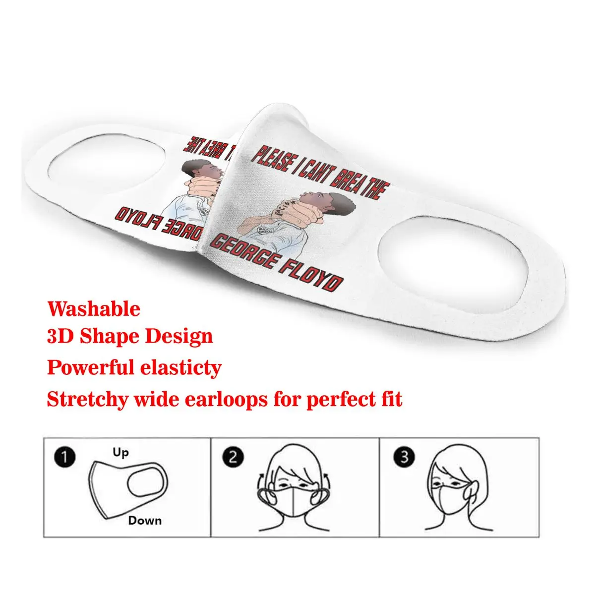 

Please I Cant Breathe Police Cotton Masks Festive Party Respirator Keep Warm Camouflage Anti Dust Mouth Muffle
